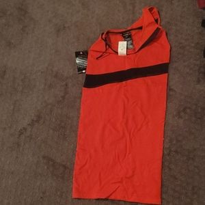 Bebe red and black dress